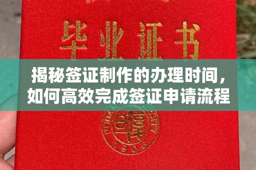佛冈揭秘签证制作的办理时间，如何高效完成签证申请流程